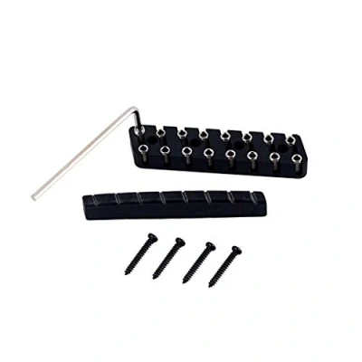 Image of Alnicov 8 String Headless Guitar Locking Nut Stop Nuts Guitars Tuning Accessories Set