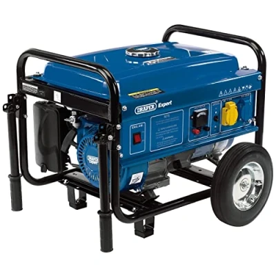 Image of Draper Petrol Generator with Wheels, 2500W