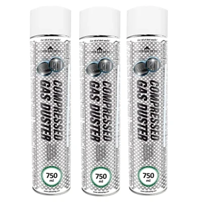 Image of AABCOOLING 3 x 750ml Home&amp;Office Compressed Gas Duster K1, Keyboard Spray, Office Equipment Cleaners, Electronics, Computer Air Dusters, Supplies, Duster, Pressure
