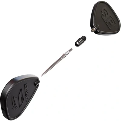 Image of TARGET Darts Soft Tip to Swiss Point Dart Conversion Set, Black Points Converter Tool, Repointing Steel Tips 2BA Thread Tungsten Billet Tips, Tool