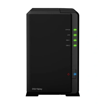 Image of Synology DS218play 16 TB 2 Bay NAS Solution Installed with x 8 Toshiba N300 Drives