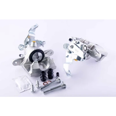 Image of 4400100QAA, 4401100QAB Brake caliper HELLA 8AN 355 786 031 Grey Cast Iron without holder RENAULT: MASTER 2 Kasten, Pritsche/Fahrgestell