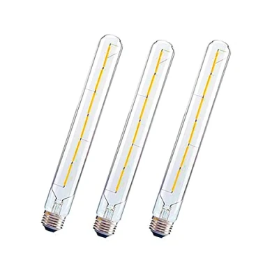 Image of ZRJIA E27 T30 300mm Decorative LED Bulb Vintage Retro Industrial Antique Edison 6W 600lm 2700K Warm White 360 230V, No Flicker, Not Dimmable (Pack of 3)