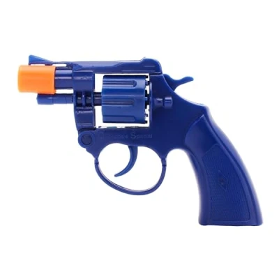 Image of Toyland® 14cm (5.5&quot;) Blue 8 Shot Cap Pistol Role Play &amp; Fancy Dress Toys Halloween Costume Accessories Ages 3+