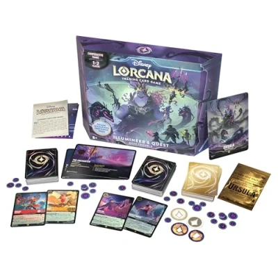 Image of Ravensburger Disney Lorcana Trading Card Game for Adults and Kids 8 Years Up Deep Trouble Gift Pack Set 4: Ursula&#039;s Return Collectable TCG