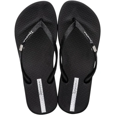 Image of Ipanema Women&#039;s ANAT BRASILIDADE FEM Flip Flops, Black/Black, 6 UK