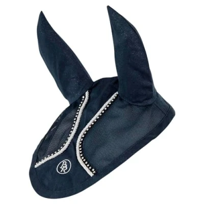 Image of BR Earnet Glamor Chic Pony Navy / Silver