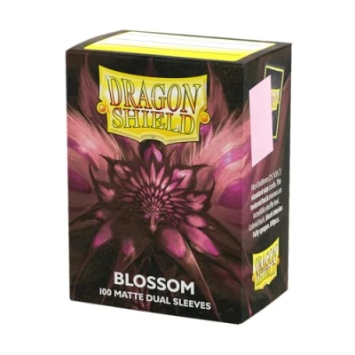 Image of Dragon Shield Matte Dual Standard Size Card Sleeves 100 CT Smooth &amp; Tough Premium TCG Compatible with Pokemon, Flesh Blood, One Piece Magic The Gathering Blossom