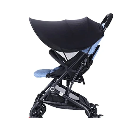 Image of Pram Sun Shade Cover Universal Baby Buggy Pushchair Stroller Awning Canopy Parasol Shield UV Protection Umbrella Windproof Waterproof for Carrycots Carriages