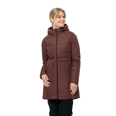 Image of Jack Wolfskin Women&#039;s Lapawa Ins Coat W, Dark Maroon, XXL