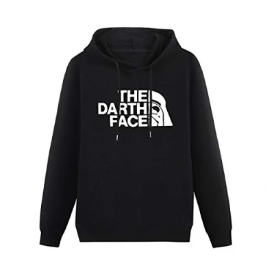 Image of Mgdk The Darth FACE Funny Fancy Hoodies Long Sleeve Pullover Loose Hoody Sweatershirt XXL Black