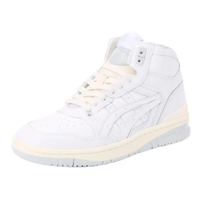 Image of Asics Sportstyle EX89 Unisex Hightop trainers, Size: 5, White Leather and textile