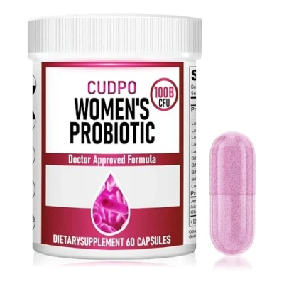 Image of Probiotics for Women PH Balance, Digestive, UT, &amp; Feminine Health 100 Billion CFU 10 Unique Strains Organic Prebiotics, Cranberry Extract+ Womens Probiotic 60 Capsules