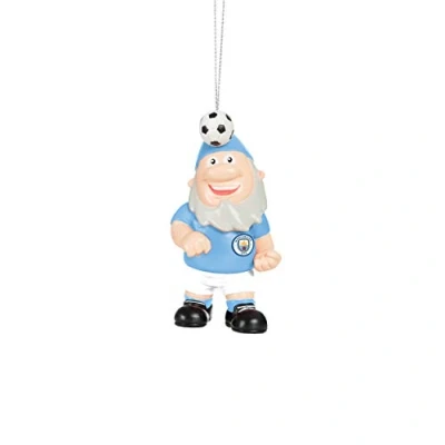 Image of Premier League Football Manchester City Fan Gnome Hanging Christmas Ornament Decoration