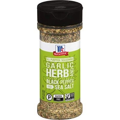 Image of McCormick Garlic Herb Black Pepper and Sea Salt All Purpose Seasoning 123g