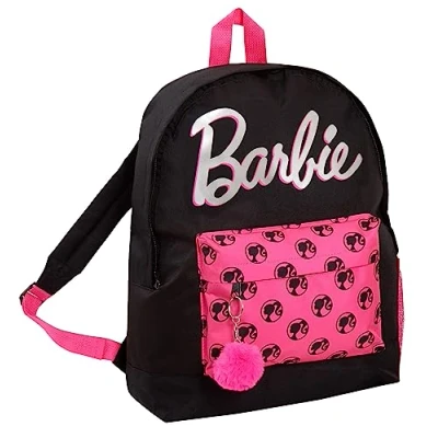 Image of Barbie Backpack for Adults Teen Girls Kids School College Rucksack Black Travel Bag