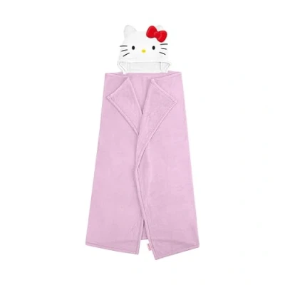 Image of Character World Official Hello Kitty Hooded Fleece Throw Blanket Super Soft Warm Pink Throw, 3D Design Perfect For Home, Bedroom, Sleepovers &amp; Camping Size 100 x 120cm