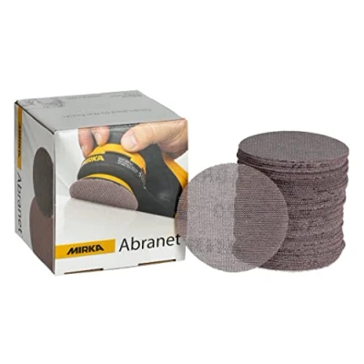Image of Mirka Abranet net sanding disc Ø 77 mm Grip / Grit P800 50 pcs Sand paper discs for wood, filler, varnish, plastics