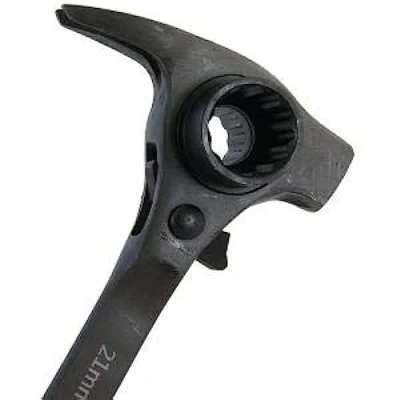 Image of 4 in 1 Scaffolding Steel Errect Spanner 19 x 21 pry bar Claw Hammer podger end