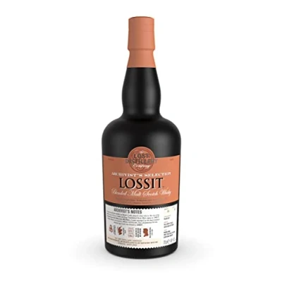 Image of Lossit Archivist Micro Batch Blended Malt Scotch Whisky 70cl 54.1% Non Chill Filtered, Peated Whisky, Islay Style with Gift Carton