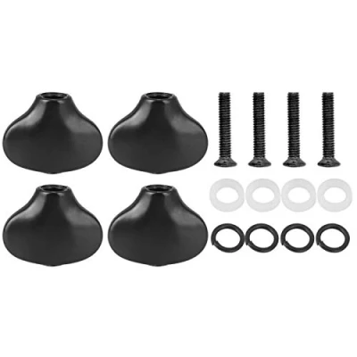 Image of Tuning Peg Cap, Cap Ukulele Knob Handle Small Fish Tail Shape guitar Shaft Buckle for Replacement Part (Black),General accessories