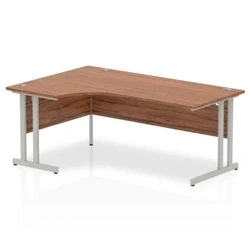 Image of Impulse Cantilever 1800 Left Hand Crescent Desk Walnut I