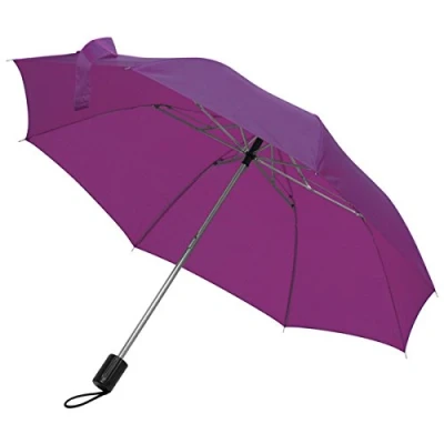 Image of Mens Ladies Small Pocket Telescope Umbrella Compact Folding (Purple)