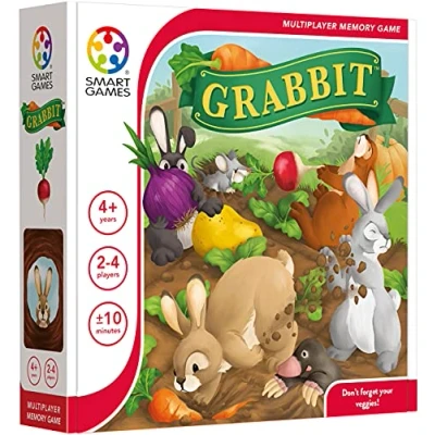 Image of smart games Grabbit, Multiplayer Memory Game, 2 4 Players, 4+ Years