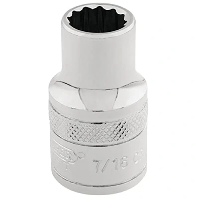 Image of Draper HI TORQ� 12 Point Socket, 3/8&quot; Sq. Dr., 7/16&quot;
