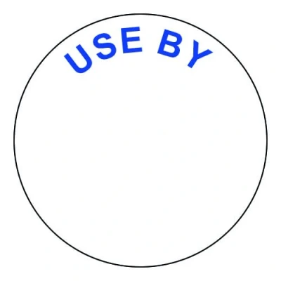 Image of 25mm Use by Food Labels 1 Roll of 1,000