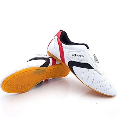 Image of Taekwondo Shoes, Unisex Children Adult Lightweight Martial Arts Sneaker for Taekwondo, Boxing, Karate,Kung Fu and TaiChi (Color : White, Size 35)