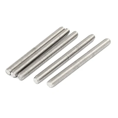 Image of Sourcingmap M10 x 120mm 1.5mm Pitch 304 Stainless Steel Fully Threaded Rods Hardware 5 Pcs