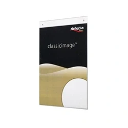 Image of Deflecto Portrait Wall Sign Holder A5 (Top loading) DE471YTCRY