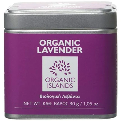 Image of Organic Islands Herbs Greek Lavender Single Cube Tin, 30 g (Pack of 2)