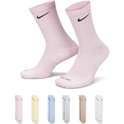 Image of Nike Performance Everyday PLUS CREW Unisex 6 PACK Sports socks, Size: 5 8, Grey