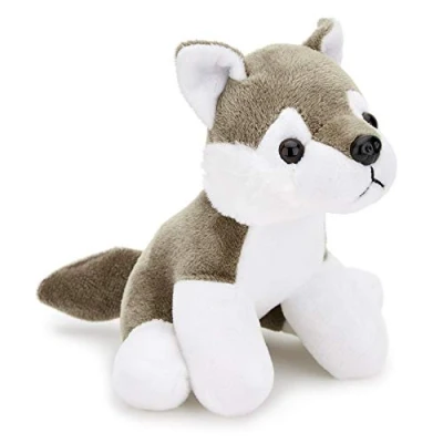 Image of Zappi Co Children&#039;s Soft Cuddly Plush Toy Animal Perfect Snuggly Playtime Companions for Children (12 15cm /5 6&quot;) (Wolf)