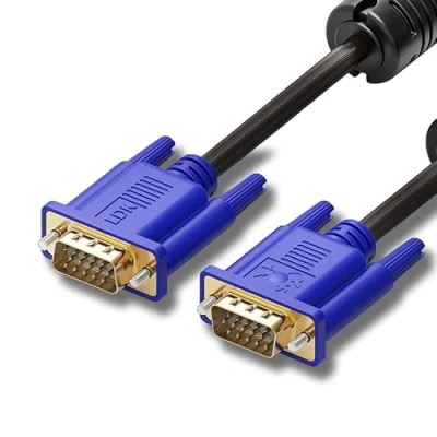 Image of VGA to Cable 3m, 15 Pin 1080P Full HD SVGA Lead Computer Monitor with Ferrite Cores, Gold Plated Male for Laptop, Computer, PC, Projector, Monitor, HDTV, More (3M)