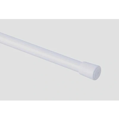 Image of WHITE SPRING LOADED TENSION ROD 30 50cm (12 20&quot;) Nets At Home