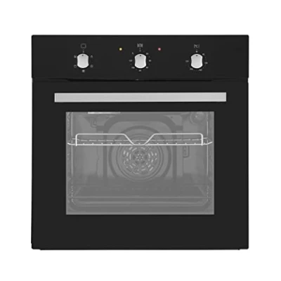 Image of Cookology 60cm Built In Electric Fan Oven Integrated Single with Mechanical Timer &amp; Grill (Black)