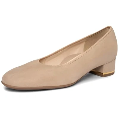 Image of ARA Women&#039;s Graz Closed Toe Pumps, Sand, 5 UK