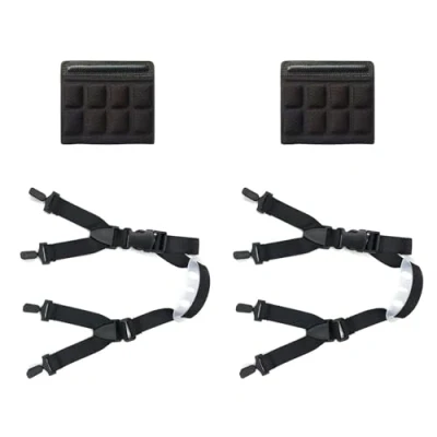 Image of 2 Pieces Helmet Chinrest and Chin Pads, Adjustable Chinrest, Accessories, Strap