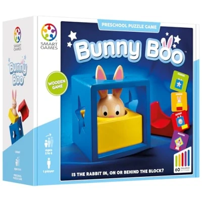 Image of SmartGames Bunny Boo, Preschool Puzzle Game with 60 Challenges, 2+ Years