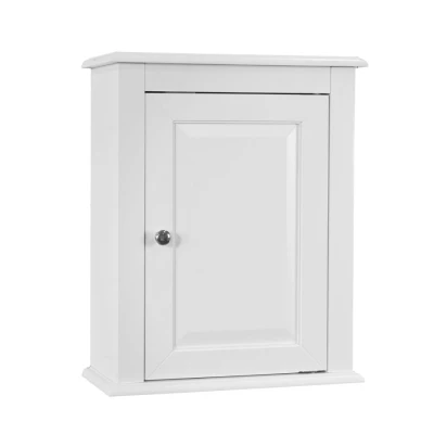 Image of SoBuy® FRG203 W, White Wall Mounted Single Door Bathroom Cabinet, 40x18x49cm