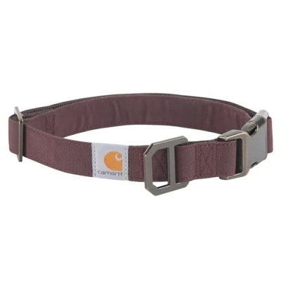 Image of Carhartt Nylon Duck Dog Collar, Deep Wine, Medium