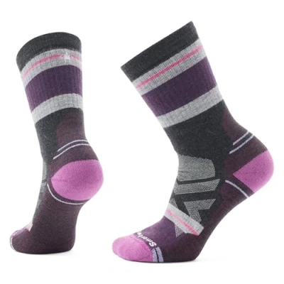 Image of Smartwool Women&#039;s Hike Full Cushion Saturnsphere Crew Socks, CHARCOAL, Small