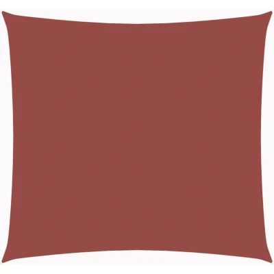 Image of vidaXL Sunshade Sail Oxford Fabric Square 5x5 m Terracotta