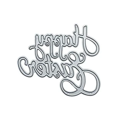 Image of Uqezagpa For Creative Happy Easter Metal Cutting Dies Stencil Scrapbooking Embossing Tool Paper Cards Album Decoration