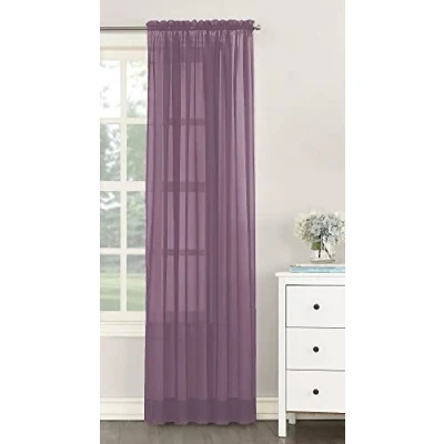 Image of NetCurtainsUK Single Plain Voile Net Curtain Sheer Panels Slot Top Heading (Orchid, 140cm (55&#039;&#039;) Wide x 229cm (90&#039;&#039;) Drop) (HMPVP01)
