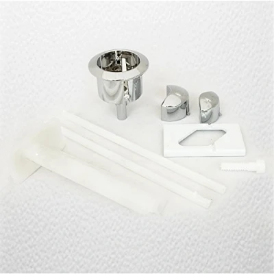 Image of Thomas Dudley Niagara Dual Flush Chrome Toilet Push Button 314318, Multi Colour