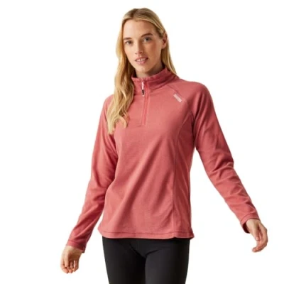 Image of Regatta Womens Montes Half Zip Lightweight Microfleece Pullover Sweatshirt Top, Hardwearing &amp; Comfortable Perfect for Running, Hiking, Walking Outdoors